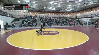 106 lbs Quarterfinal - Emery Kohler, Evanston vs Evan Propes, Kelly Walsh