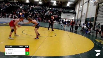 175 lbs Semifinal - Logan Nelson, Wisner vs Garrett Emigh, Oberlin Youth Wrestling