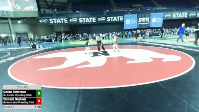 63 lbs Cons. Sub-rd Of 16 - Callan Kittelson, No Limits Wrestling Club vs Vincent Graham, Moses Lake Wrestling Club