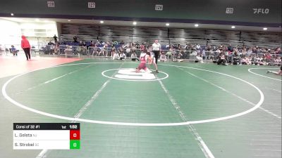 144 lbs Consi Of 32 #1 - Luke Geleta, NJ vs Sy Strobel, SC