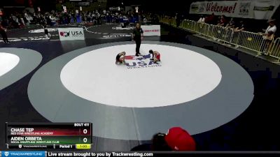 56 lbs Quarterfinal - Chase Tep, Red Star Wrestling Academy vs Aiden Orbeta, Socal Grappling Wrestling Club