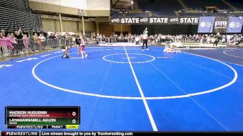53-57 lbs Quarterfinal - Madison Huguenin, Basement Boys Wrestling Club vs LayaniAnnabell Aguon, NWWC