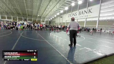 70 lbs Cons. Semi - Lucas Slocum, Stout Wrestling Academy vs George Howard, Salem Elite Mat Club