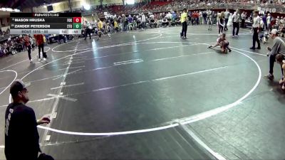 50 lbs Champ. Round 1 - Zander Peterson, 2TG vs Mason Hruska, FoxFit