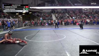 100 lbs Champ. Round 1 - Carson Slayman, OZ Trojan vs Cohen Wilson, Marysville