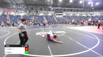 132 lbs Consi Of 16 #2 - Fernando Ureste, Tucumcari vs Michael Saba, Air Academy