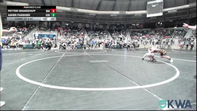 60 lbs Consi Of 8 #1 - Peyton Grandstaff, Warner Eagles Youth Wrestling vs Asher Fanshier, Clinton Youth Wrestling