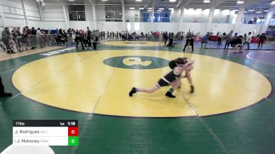 77 lbs Semifinal - Jack Rodrigues, Falcon Wrestling vs Jackson Mahoney, Franklin