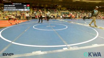 73 lbs Consi Of 4 - Layla McClain, Verdigris Youth Wrestling vs Cain Rodriguez, Viking Wrestling Club