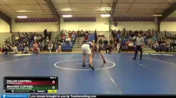 164 lbs Round 1 - Willam Cantrell, Natrona County vs Brayden Clifford, Thunder Basin High School