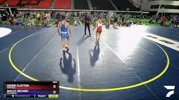 132 lbs Quarterfinal - Asher Clayton, Montana vs Rocco DeCaro, California