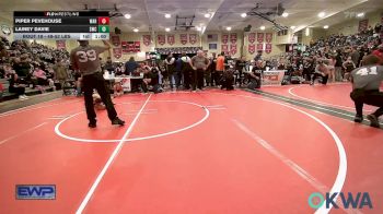 49-52 lbs Rr Rnd 2 - Piper Pevehouse, Warner Eagles Youth Wrestling vs Lainey Davie, Salina Wrestling Club