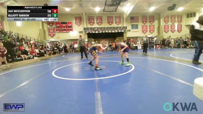 85 lbs Quarterfinal - Jax McCuistion, Tiger Trained Wrestling vs Elliott Gibson, Owasso Takedown Club