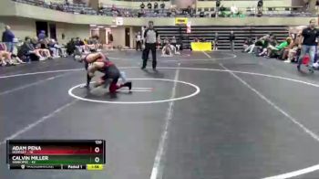 120 lbs Quarterfinals (8 Team) - Calvin Miller, Shakopee vs Adam Pena, Huntley