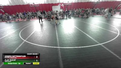 78 lbs Champ. Round 1 - Joseph Wittenwyler, RT Elite Wrestling vs Clay Ducat, Wisconsin