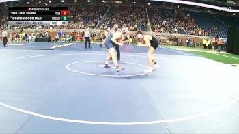 D3-190 lbs Cons. Round 1 - William Spain, Yale vs Colton Goethals, Kingsley Area HS