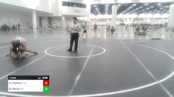 123 lbs Final - AlexAndrea Corona, LEGACY Wrestling Club CA vs Brooklynn Garza, Red Wave Wrestling