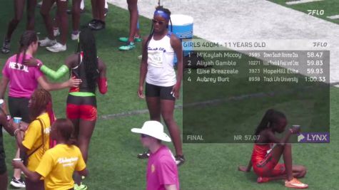 Youth Boys' 400m Championship, Finals 1 - Age 11