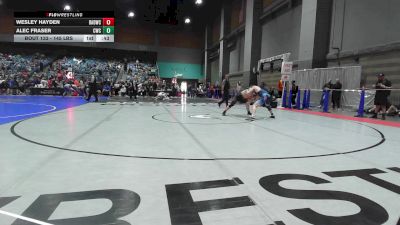 145 lbs Consi Of 8 #2 - Wesley Hayden, Bay Area Dragons vs Alec Fraser, Camas Wrestling Club