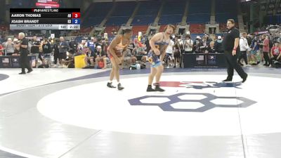 215 lbs Cons. Rd Of 64 - Aaron Thomas, Arkansas vs Joash Brandt, Kansas
