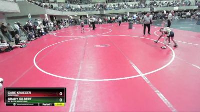 80 lbs Cons. Round 3 - Gabe Krueger, Wisconsin vs Grady Gilbert, DC Elite Wrestling