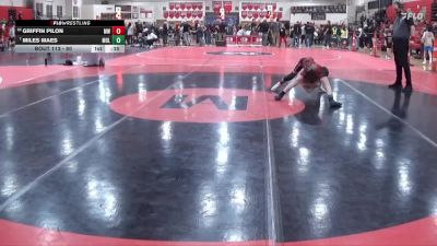 80 lbs Cons. Semi - Griffin Pilon, Monticello Warriors vs Miles Maes, Mollitium