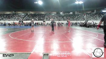 100 lbs 5th Place - Elaney Ryan, Grove vs Brodie VanKirk, MARLOW OUTLAWS JH