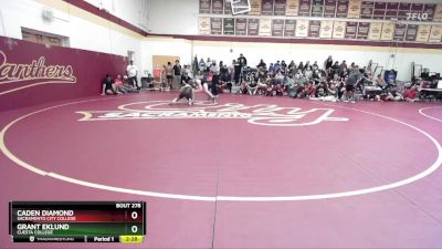 157 lbs Semifinal - Caden Diamond, Sacramento City College vs Grant Eklund, Cuesta College