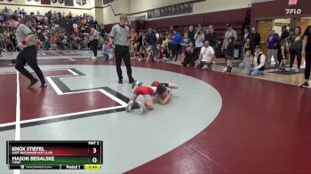 SPW-9 lbs Semifinal - Mason Begalske, THWC vs Knox Stiefel, East Buchanan Mat Club