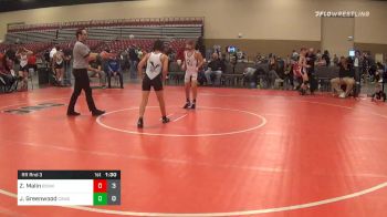 Prelims - Zachary Malin, Badgerway White (WI) vs Jack Greenwood, Center Grove WC (IN)