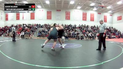 215 lbs Semifinal - Skylor McLaughlin, Akron Springfield vs Jaxon Sillman, Northwest (Canal Fulton)