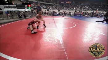 55 lbs Consi Of 8 #1 - Zane Robinson, Cabot Wrestling Club vs John Carpenter, Best Trained