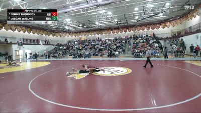 138 lbs Cons. Round 2 - Deegan Walling, Kelly Walsh vs Dennis Thornock, Riverton