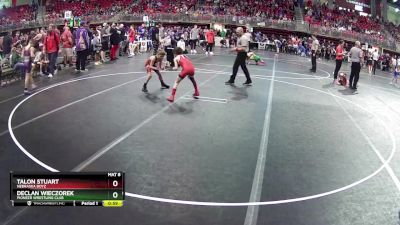 70 lbs Champ. Round 1 - Declan Wieczorek, Pioneer Wrestling Club vs Talon Stuart, Nebraska Boyz