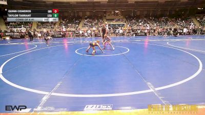 55 lbs Quarterfinal - Ezra Taussig, Greater Heights Wrestling vs Christopher Waitkus II, Team Tulsa Wrestling Club