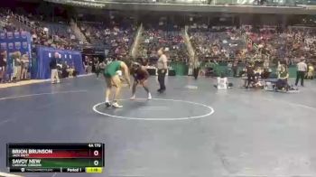 4A 170 lbs Quarterfinal - Savoy New, Cardinal Gibbons vs Brion Brunson, Jack Britt