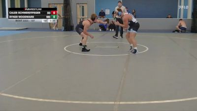 197 lbs Cons. Round 2 - Caleb Schwerdtfeger, Southeast Community College vs Ryker Woodward, Western Wyoming College