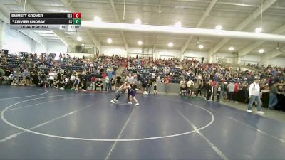 54 lbs Quarterfinal - Emmett Grover, Box Elder Stingers vs Zeivier Lindsay, South Sevier