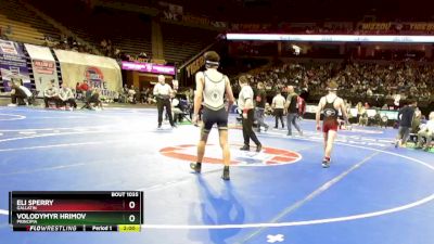 132 Class 1 lbs Champ. Round 1 - Eli Sperry, Gallatin vs Volodymyr Hrimov, Principia