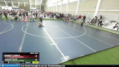 67 lbs Cons. Round 5 - August Ellis, Sanderson Wrestling Academy vs Barrett Ehrich, Gladiator Wrestling Academy