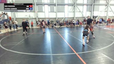 50.2-53.6 lbs Quarters - Dru Dunigan, UP Outlaw WC vs Liliana Cannon, No Limits Wrestling Club