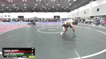 120 lbs Cons. Round 7 - Caleb Frankenberger, Lafayette (Wildwood) vs Carson Neubert, Luxemburg-Casco