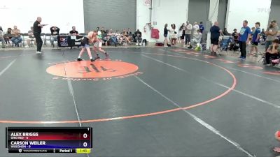 110 lbs Placement Matches (8 Team) - Alex Briggs, Ohio Red vs Carson Weiler, Wisconsin