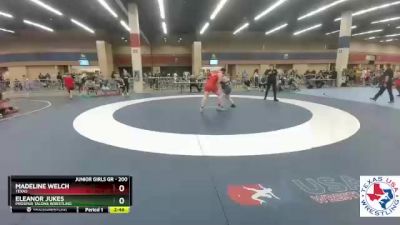 200 lbs Round 3 - Madeline Welch, Texas vs Eleanor Jukes, Prosper ...