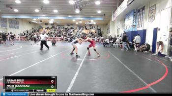 132 lbs Cons. Round 4 - Julian Solis, Calvary Chapel-SA vs Mark Boudreau, El Modena