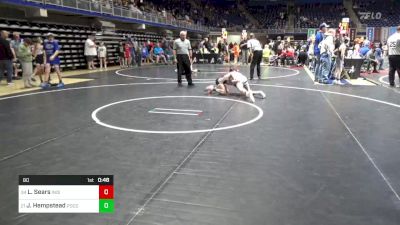 80 lbs Rd 3 - Consi Of 16 #2 - Lewis Sears, Indiana vs Jamison Hempstead, Pocono Mtn East