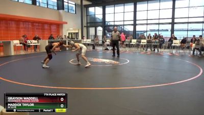 J-7 lbs 7th Place Match - Maddox Taylor, DC Elite vs Grayson Waddell, Mcdominate Training Center