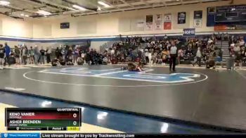 113 lbs Quarterfinal - Keno Vanier, Richfield vs Asher Brenden, Grand Rapids