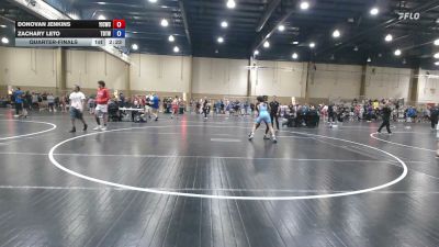 120 lbs Quarterfinal - Donovan Jenkins, Youth Impact Center Wrestling Club vs Zachary Leto, Tampa Bay Tigers Wrestling