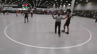144 lbs Cons. Sub-rd Of 32 - Gabriel Salsamendi, South Side Wrestling Club vs Elijah Lopez, Iowa